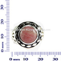 Beautiful Rhodochrosite Gemstone 925 Sterling Silver Ring Jewelry